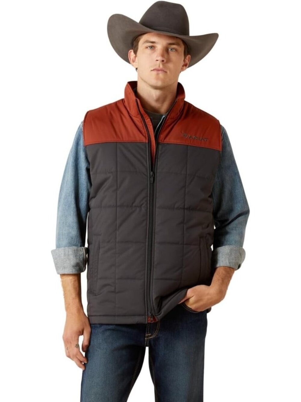 Ariat Crius Insulated Conceal Carry Vest Puffer Lightweight Jacket Men XLTall